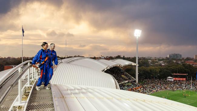 Catch Adelaide's best views from RoofClimb Adelaide Oval.