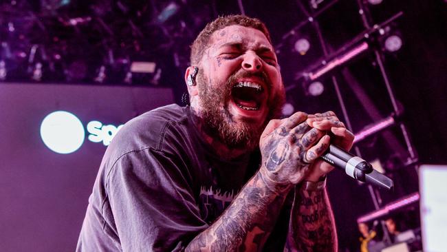 Post Malone will join the Chili Peppers on their Aussie tour. Picture: Getty.