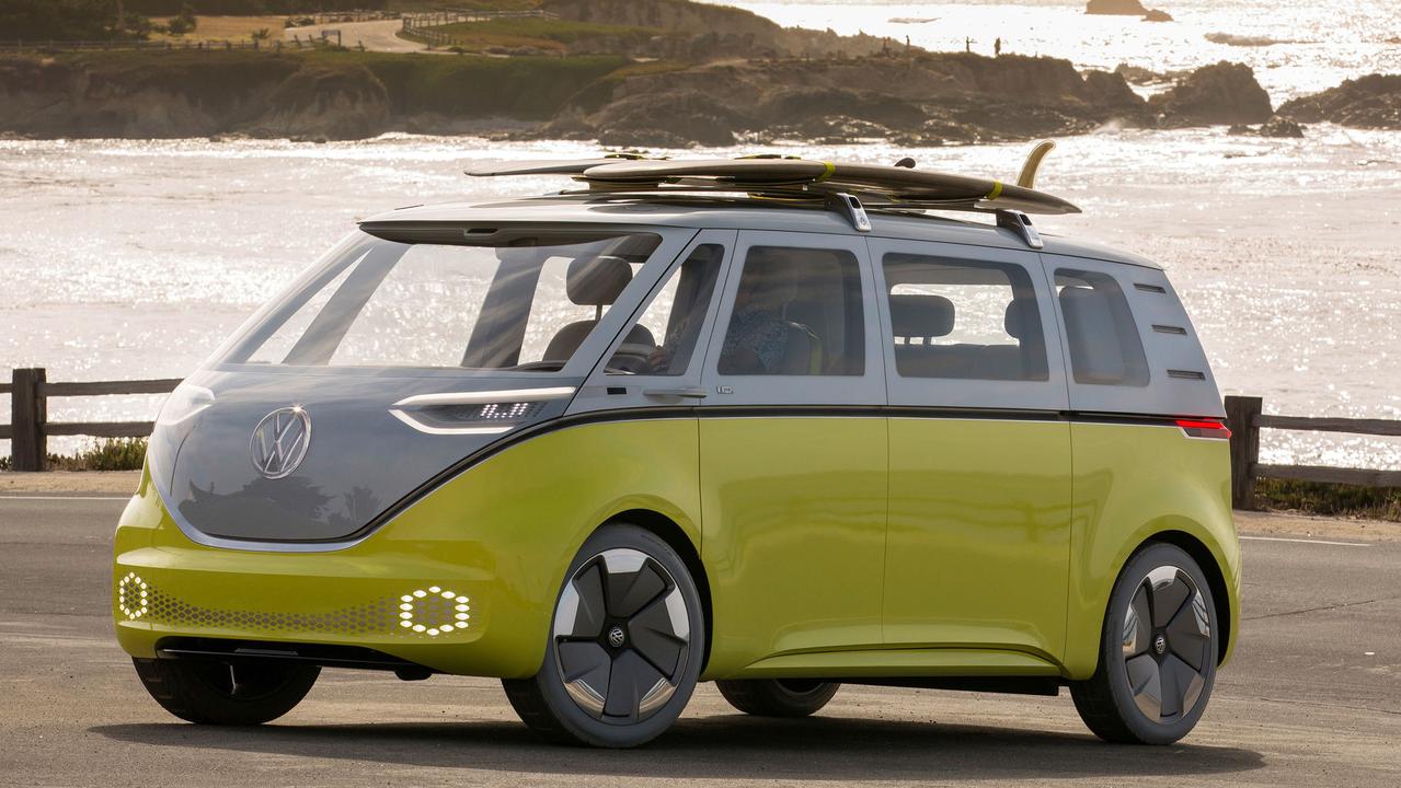 The Volkswagen ID BUZZ is an electric campervan.