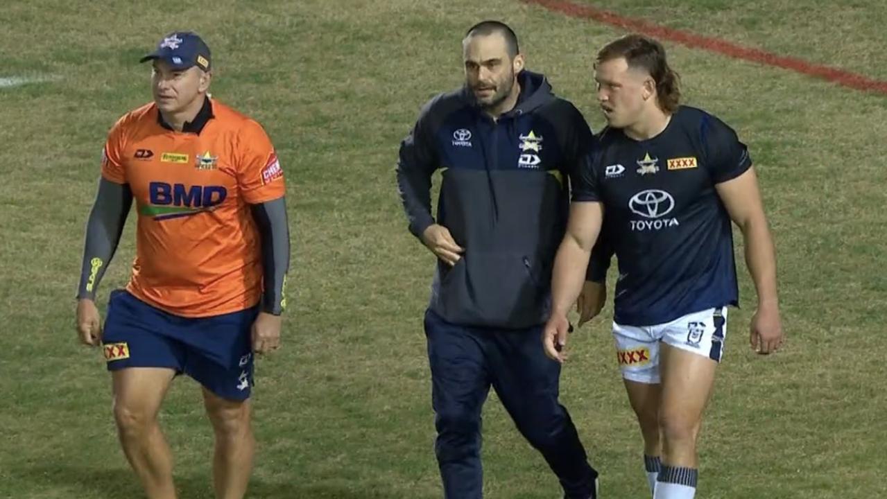 Reuben Cotter’s injury opened the door for Arrow to make his return, after serving as 18th man for Game I. Picture: Fox League