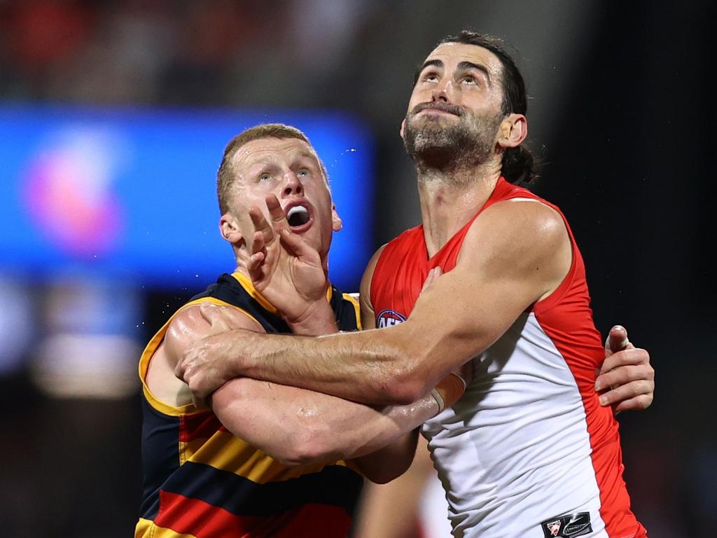 The Crows went down to the Swans in their final game of 2024. Picture: Jason McCawley/AFL Photos/via Getty Images