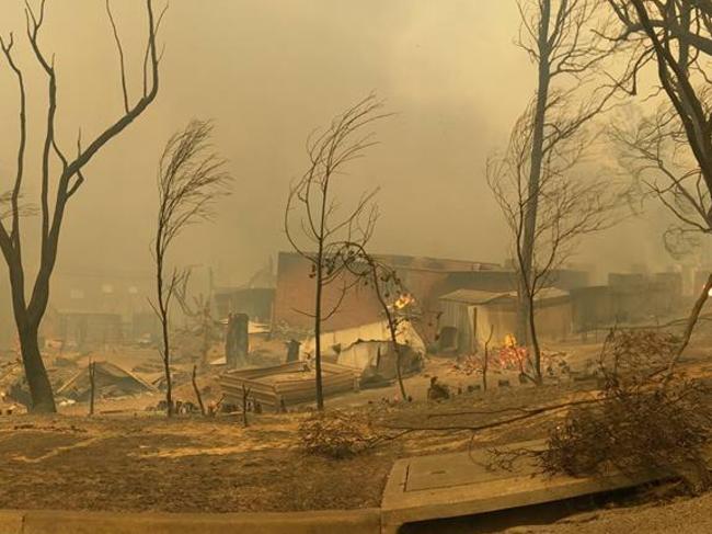 Devastation ... Another property destroyed in Tathra. Picture: RFS/Facebook