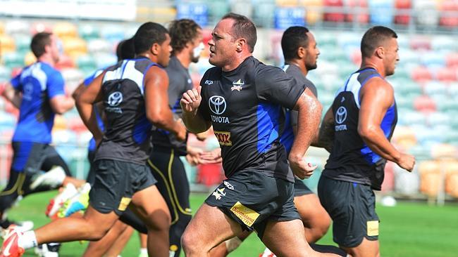 North Queensland Cowboys training at 1300 Smiles Stadium. Matt Scott. Picture: Evan Morgan