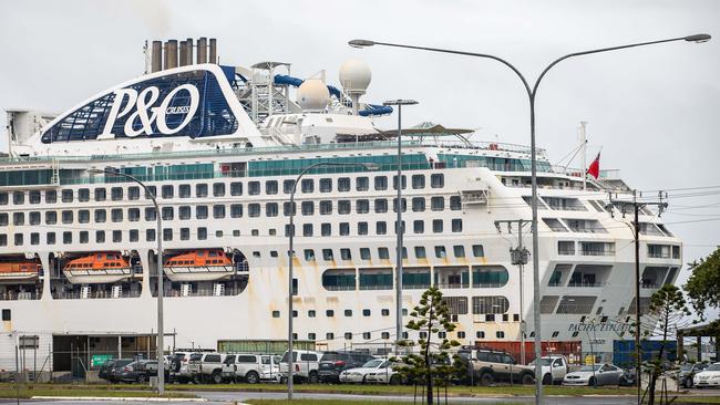 The Pacific Explorer at Outer Harbor during an earlier visit to SA. Picture: Tom Huntley