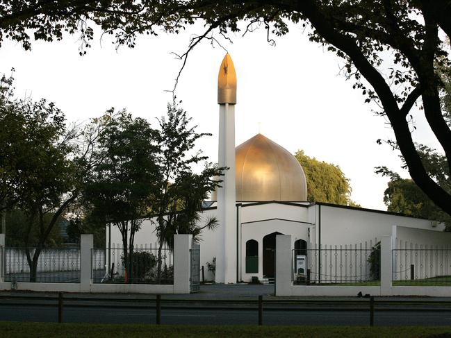 The Masjid Al Noor Mosque on Deans Avenue, the scene of a mass shooting. Picture: AAP