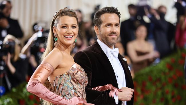 Blake Lively and Ryan Reynolds attend the 2022 Met Gala. Picture: Jamie McCarthy/Getty Images