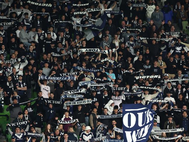 Melbourne Victory fans will be out in force this weekend. Picture: Robert Cianflone