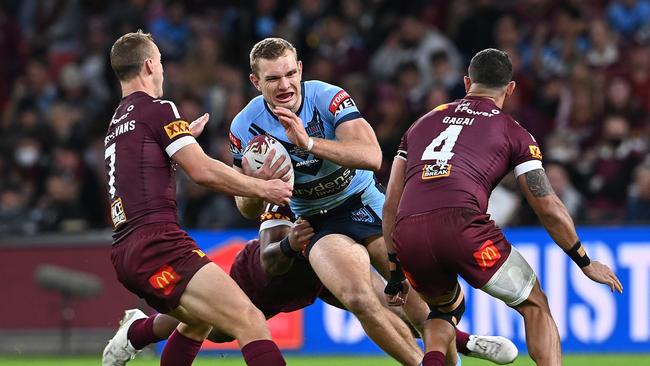 Tom Trbojevic was the player of the series in 2021, but the Blues can’t just assume he’ll do everything again this year. Picture: Bradley Kanaris/Getty Images