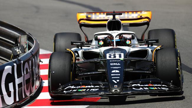 The McLaren was described by Martin Brundle as “mega” around the streets of the Principality. (Photo by Peter Fox/Getty Images)