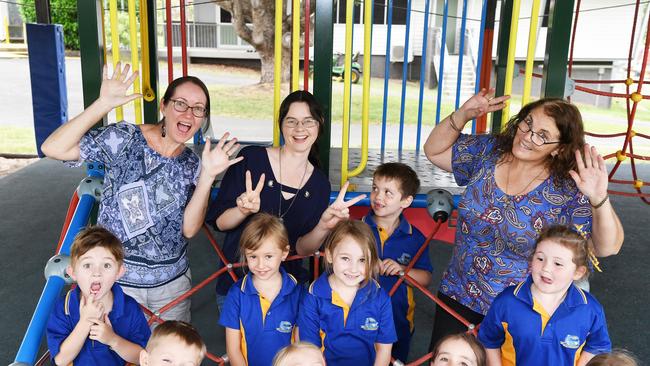 MY FIRST YEAR: Funny Faces. Two Mile Preps, Gympie. Picture: Patrick Woods.