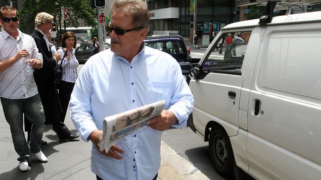  Henry Charles Landini leaves the NSW Supreme Court in Sydney. 