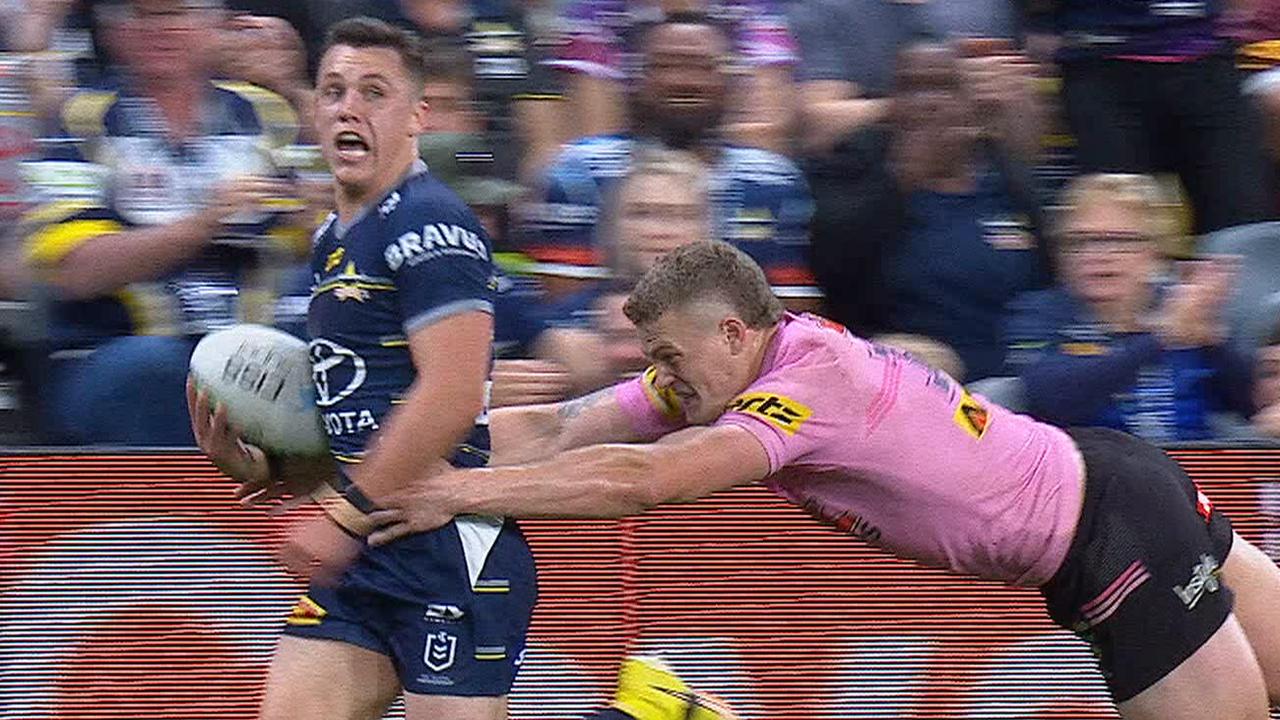 NRL on X: Scott Drinkwater came up with this miracle match-winner the last  time the Cowboys met the Panthers! 