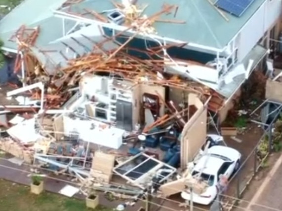 Homes have been decimated by the cyclone.