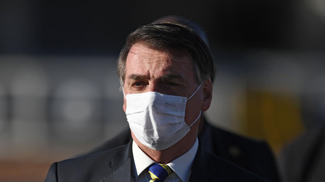 Brazilian leader Jair Bolsonaro says he has tested positive for the coronavirus. Picture: Evaristo Sa/AFP