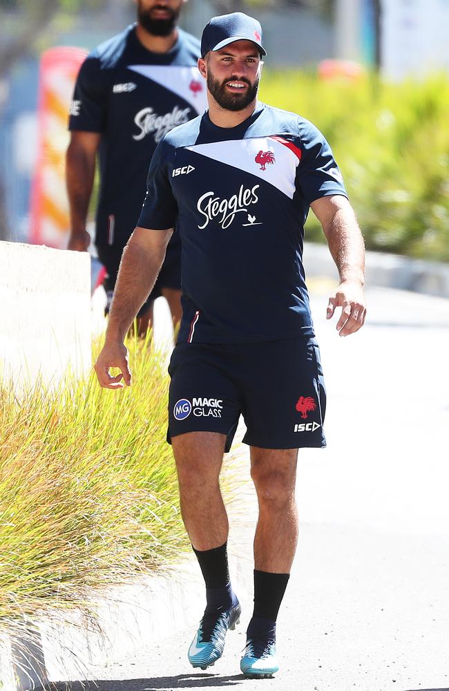 Sydney Roosters’ $4 million man James Tedesco has officially started training with his new club. Picture: Brett Costello