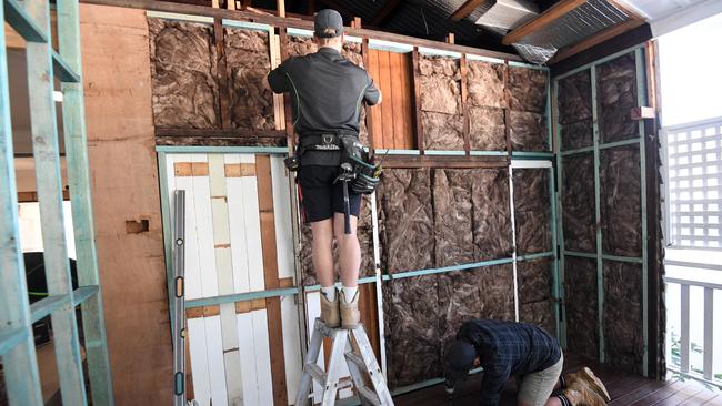 Building crisis to play havoc with repair of flood-affected houses with repairs to take up to two years. Picture: Dan Peled