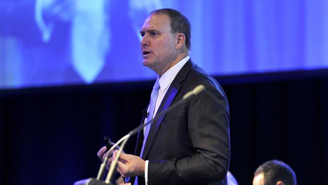 Fortescue Metals Group AGM. It's being held in the Grand Ballroom at the Hyatt in East Perth. pics CEO Nev Power .Picture THEO FAKOS