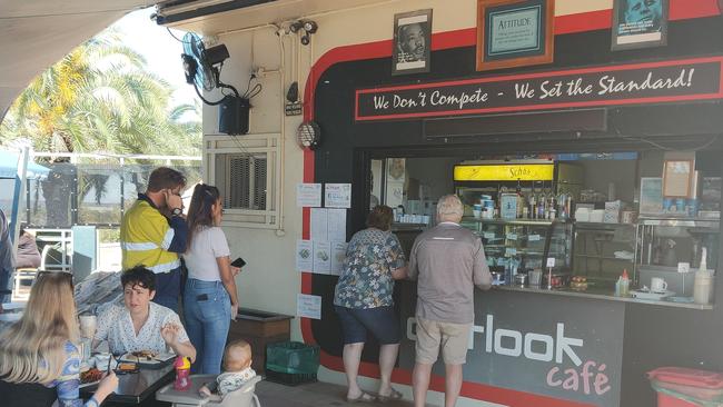 The Outlook Cafe on Auckland Hill has been run by Bill Fawzi for the past seven years. Picture Rodney Stevens.