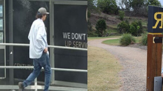 Rory Ethan Livesley (pictured) was caught with drugs and bong on the Mary River Walk at Gympie.