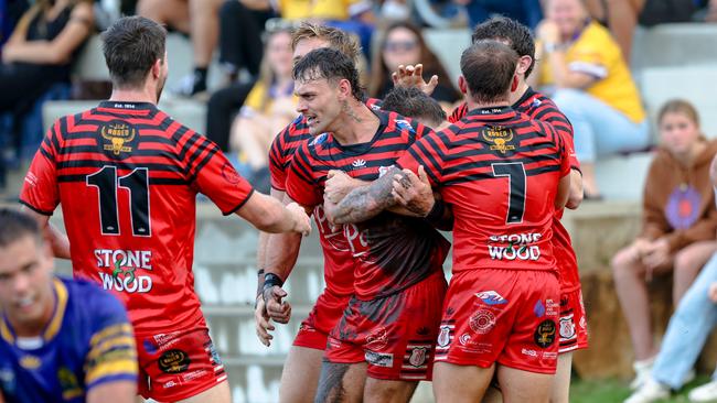 Byron Bay won its first game since June 30 last year. Picture: DC Sports Photography