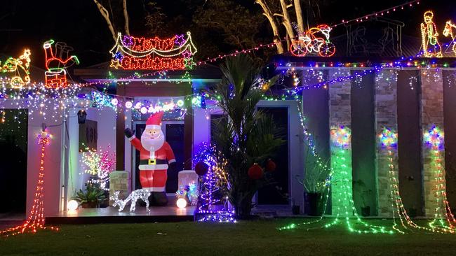 The spectacular display on Moore St in Kewarra Beach.