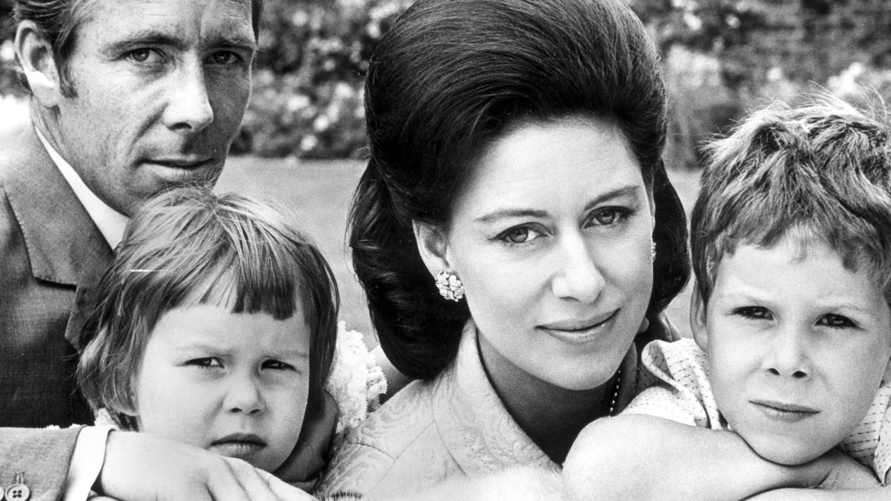 Princess Margaret with husband Lord Snowdon (Antony Armstrong-Jones), daughter Sarah and son David in 1967.