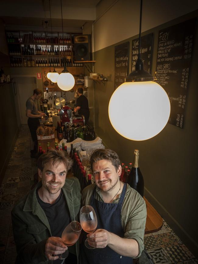 Chef Matt Breen handed over the Sonny keys to then-manager Al Robertson, who has been running the bar since. Picture: Chris Kidd