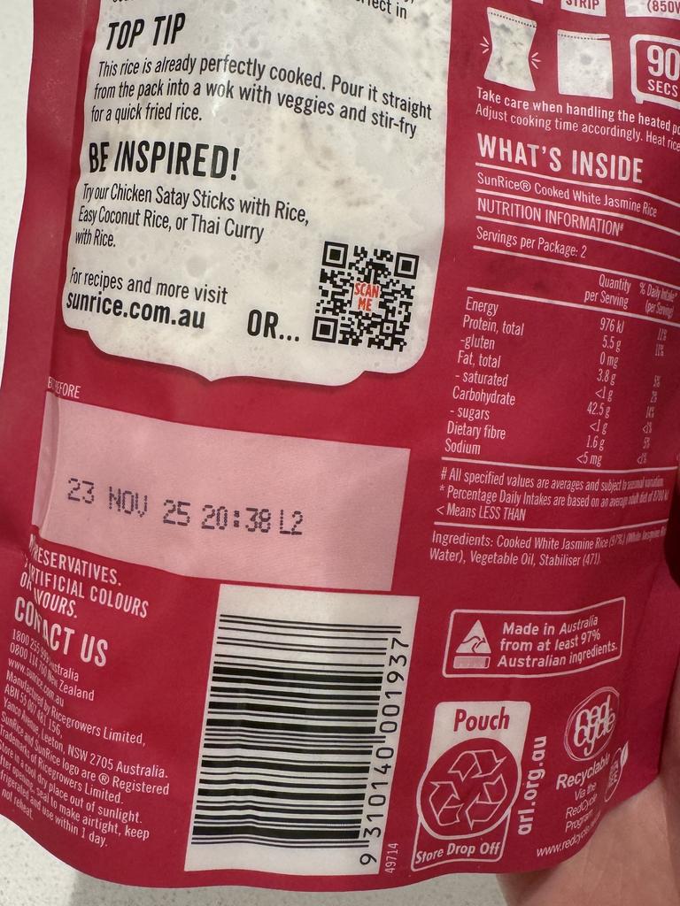 The expiry was in November 2025. Picture: Supplied