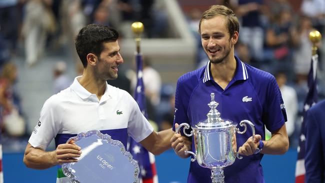 Medvedev has enjoyed his share of success against the tennis great. Picture: Getty