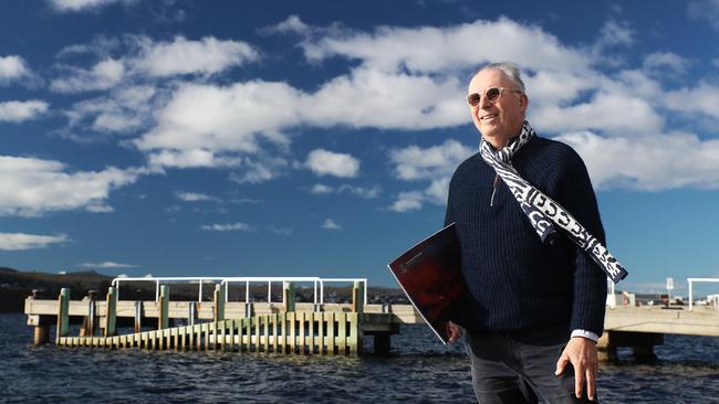 Architect Robert Morris-Nunn is hoping to submit a development application for a floating hotel at the Hobart Regatta Grounds. Picture: LUKE BOWDEN