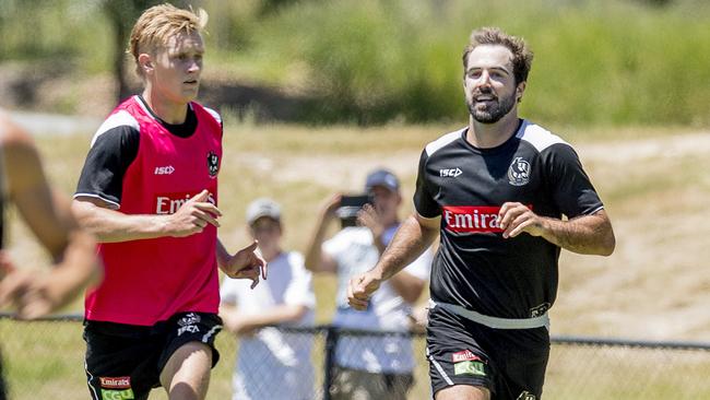 Collingwood pre-season training camp at Southport. Picture: Jerad Williams