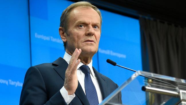 European Council President Donald Tusk. Picture: AFP