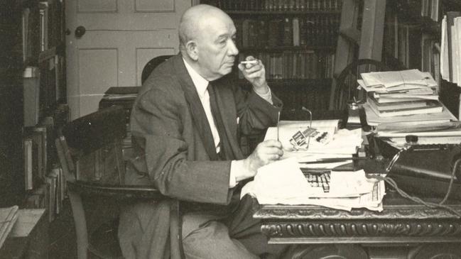 Alfred Wiener, Daniel’s maternal grandfather, in the Fifties in the library that bears his name. Picture: Finkelstein Family Collection