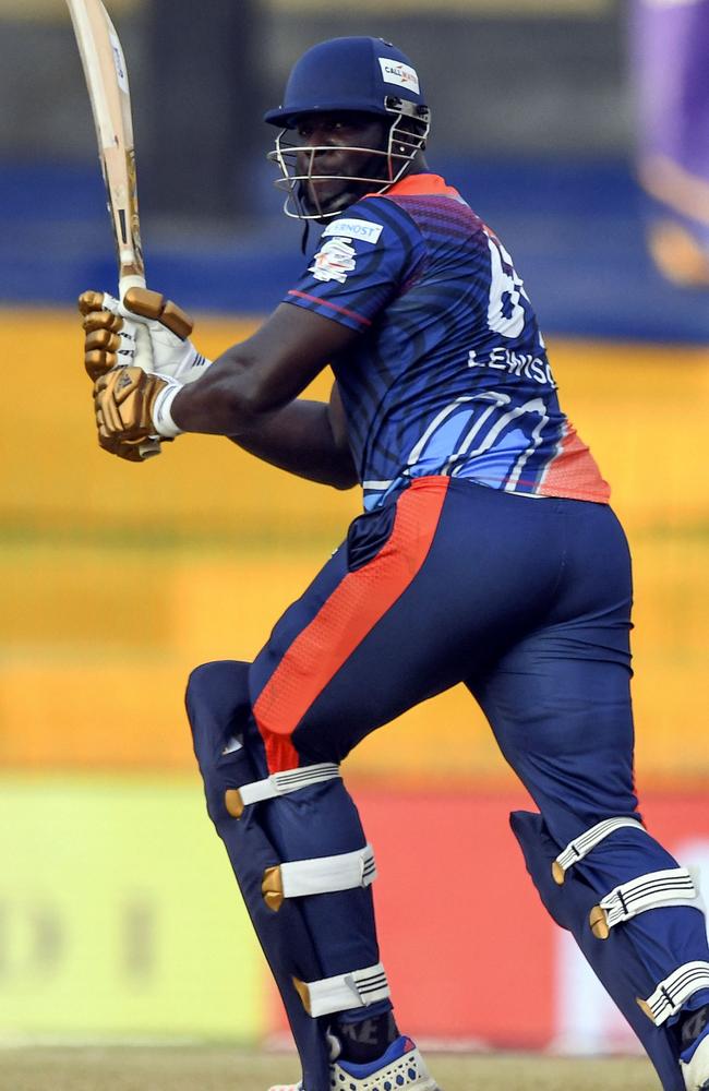 Kennar Lewis on the go for Kandy Warriors.