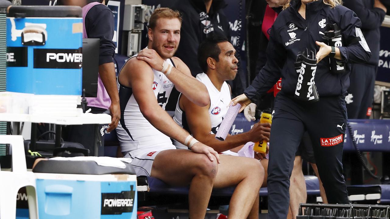 McKay picked Carlton with pick 10 of the 2015 national draft. (Photo by Dylan Burns/AFL Photos via Getty Images)