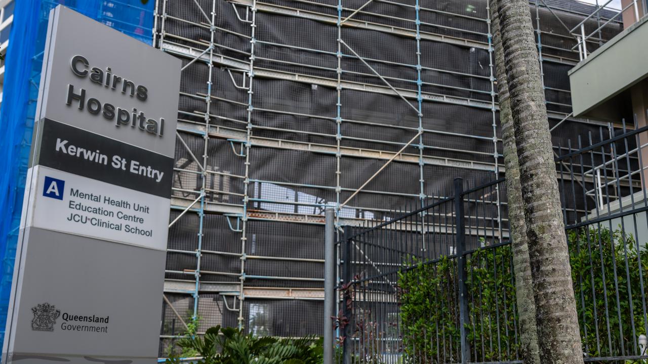 Cairns Hospital’s Kerwin St entry where some mental health services within the hospital are currently based. Picture: Emily Barker