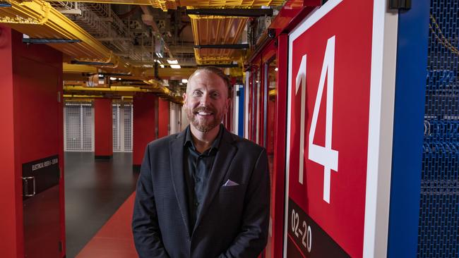 NextDC boss Craig Scroggie has seen the value of his data centre company surge by billions of dollars as demand for streaming services and other online services surge during the pandemic shutdown. PHOTO: Mark Cranitch.