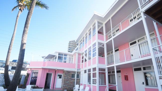 The Pink Hotel in Coolangatta.