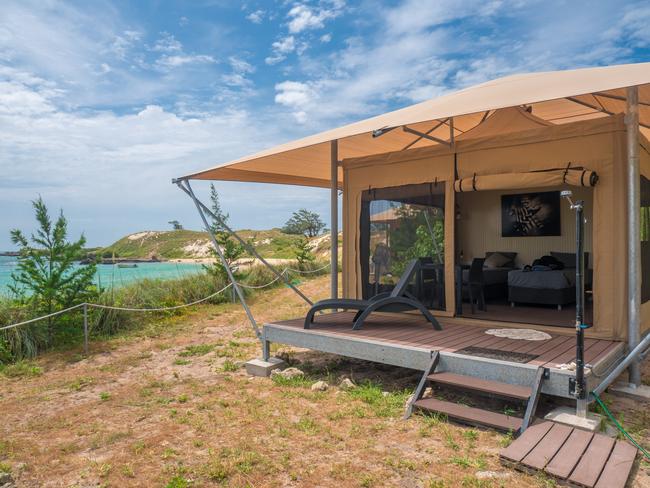 WHERE TO STAY For a comfortable stay in Gove be sure to check out The Walkabout Lodge. For an island escape, Banubanu Beach Retreat on Bremer Island. Picture: Mark Fitz
