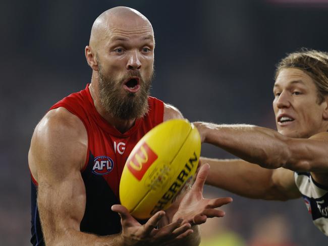 Max Gawn is captain of Mick McGuane’s mid-season Team of the Year. Picture: Michael Klein