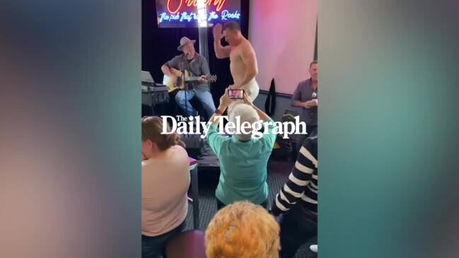 Paul Gallen winds back the Mad Monday clock, dancing topless in a bar