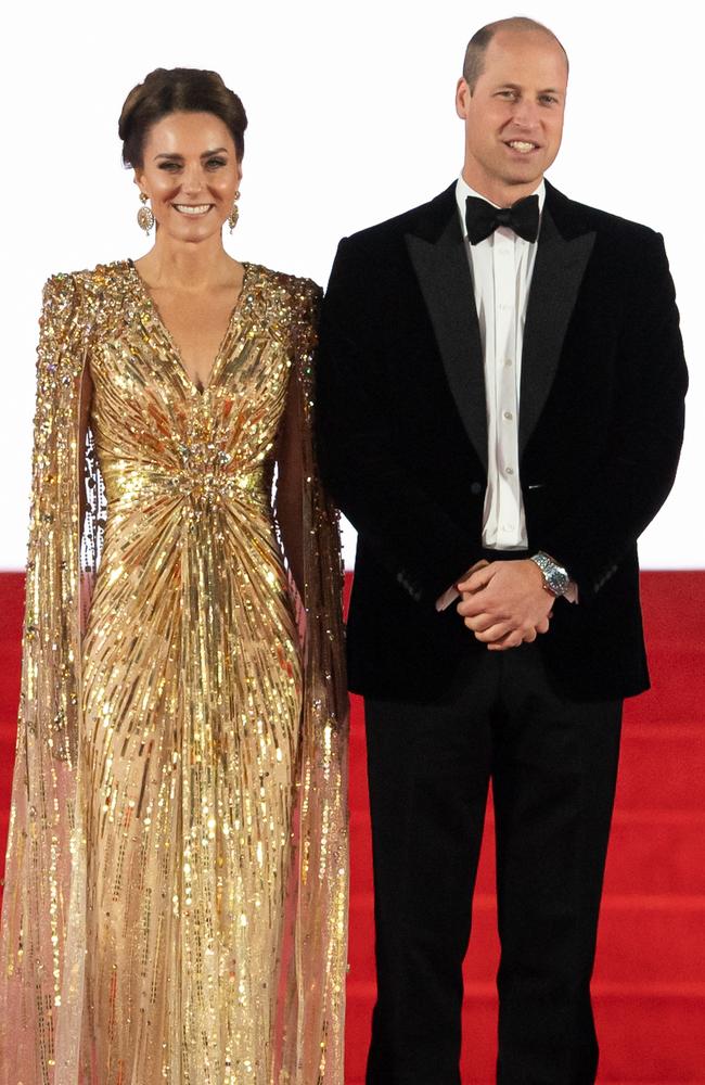 The Duke and Duchess of Cambridge at the No Time To Die premiere in September. Picture: Samir Hussein/WireImage