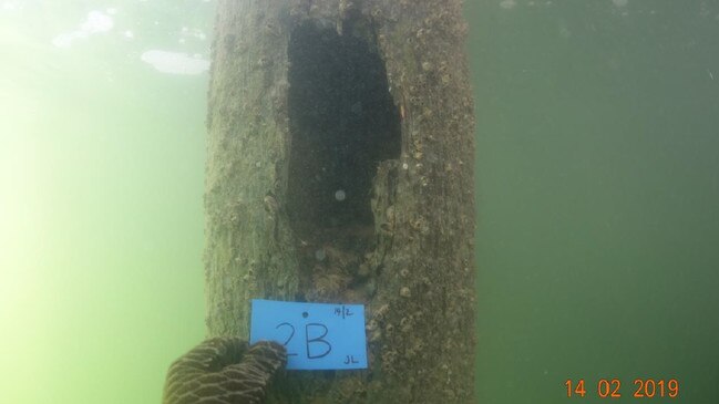Jetties in need of repair , Port Augusta Wharf. supplied by Yorke peninsula and Port Augusta Council