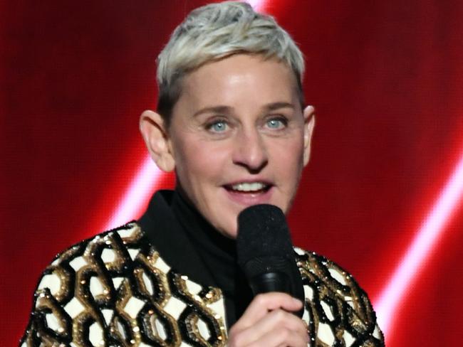 LOS ANGELES, CALIFORNIA - JANUARY 26: Ellen DeGeneres speaks onstage during the 62nd Annual GRAMMY Awards at STAPLES Center on January 26, 2020 in Los Angeles, California. (Photo by Kevin Winter/Getty Images for The Recording Academy )