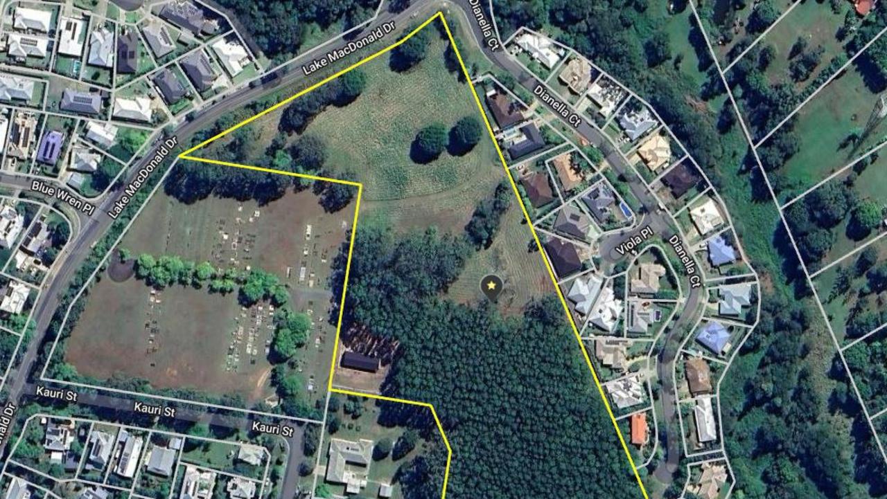 The site of a housing development planned for Cooroy.