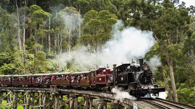 Popular Puffing Billy won’t run to Gembrook this month. Picture: Visit Victoria