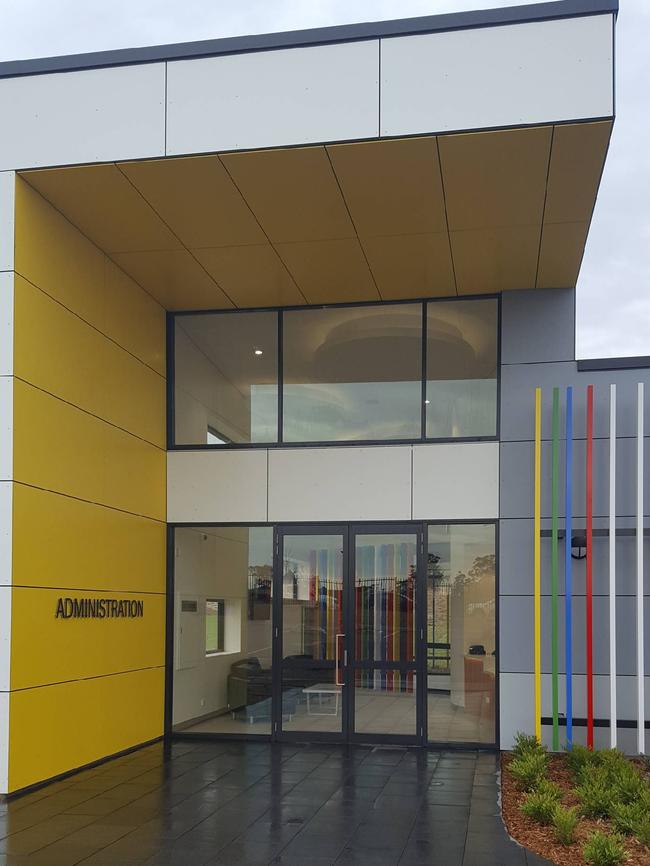 St Gregory's College Junior School’s impressive main doors. Picture: Luisa Cogno