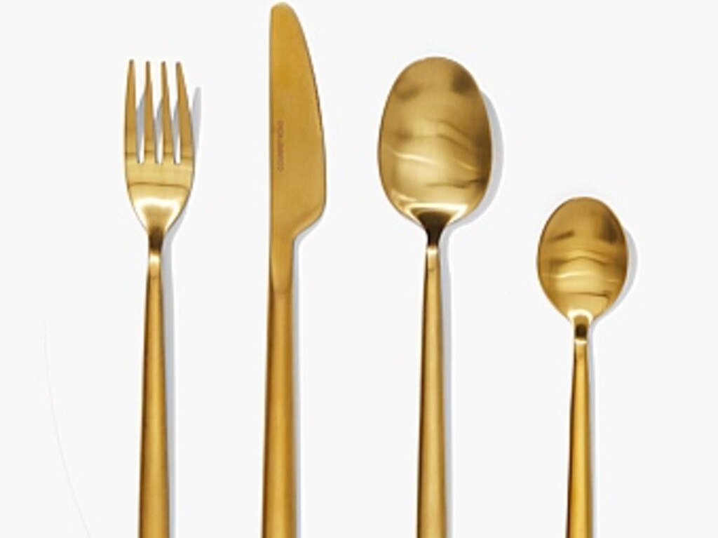 Country Road, Nolan Gold 16-piece cutlery set.