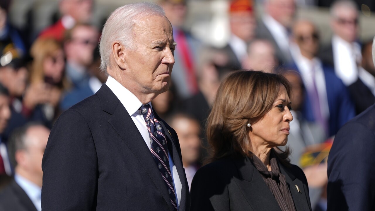 ‘First time seen together since election’ Joe Biden and Kamala Harris