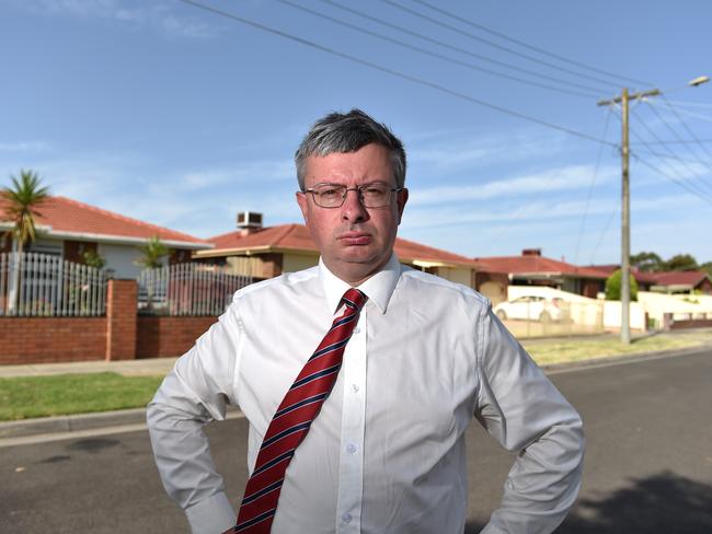 Dandenong councillor Matthew Kirwan said the municipality planned to increase tree canopy coverage to 15 per cent of the municipality by 2028. Picture: Andrew Batsch